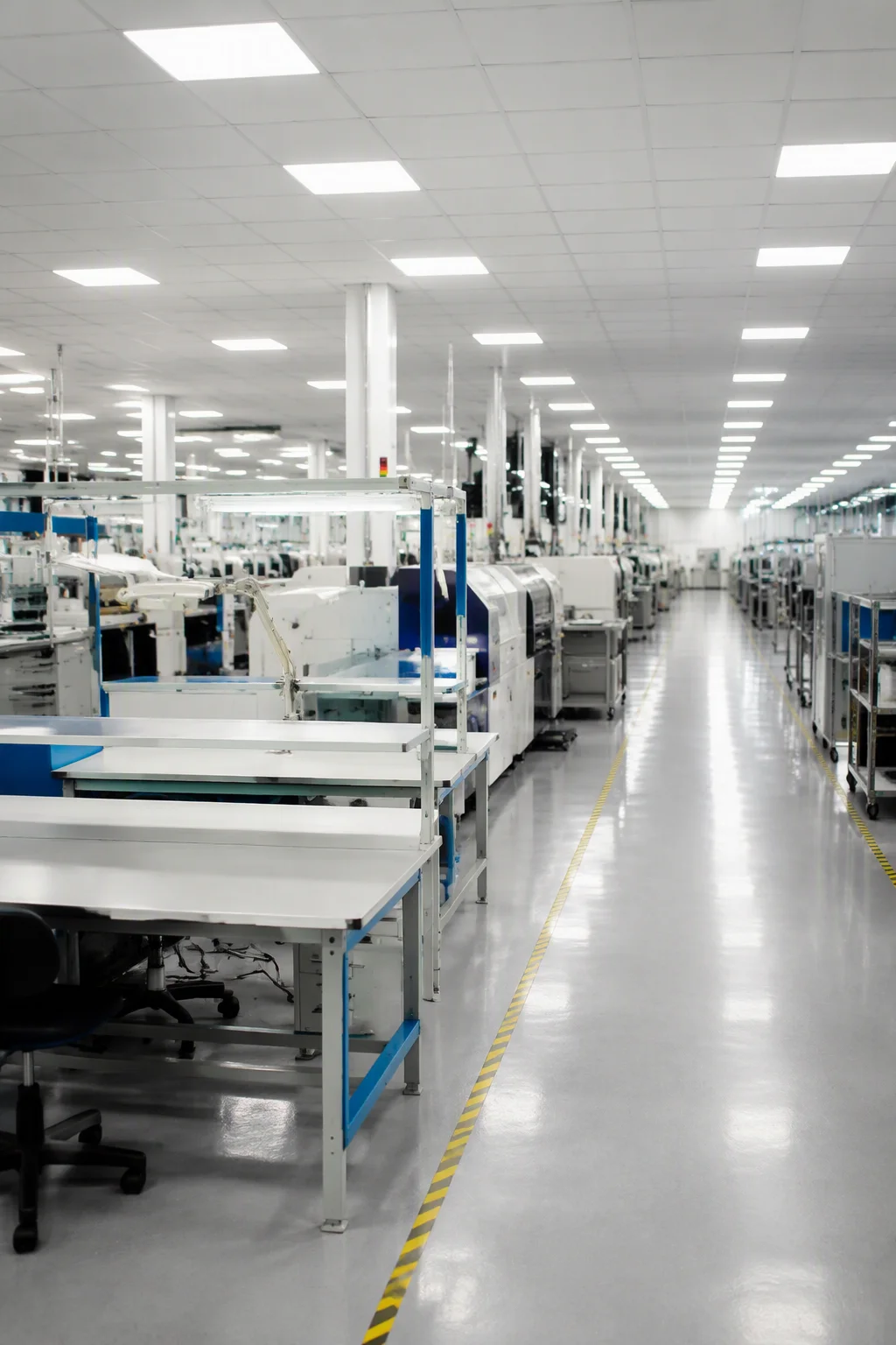 Production line view inside the GEOLiNK Shenzhen factory