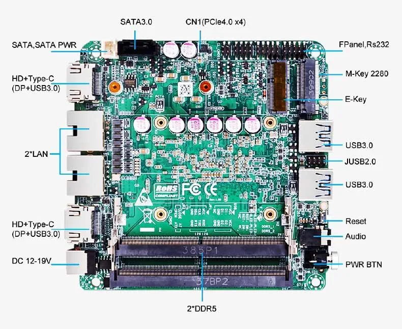 AR200CA industrial motherboard view 6