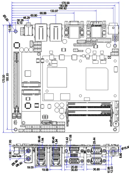 ITXD20B industrial motherboard view 5