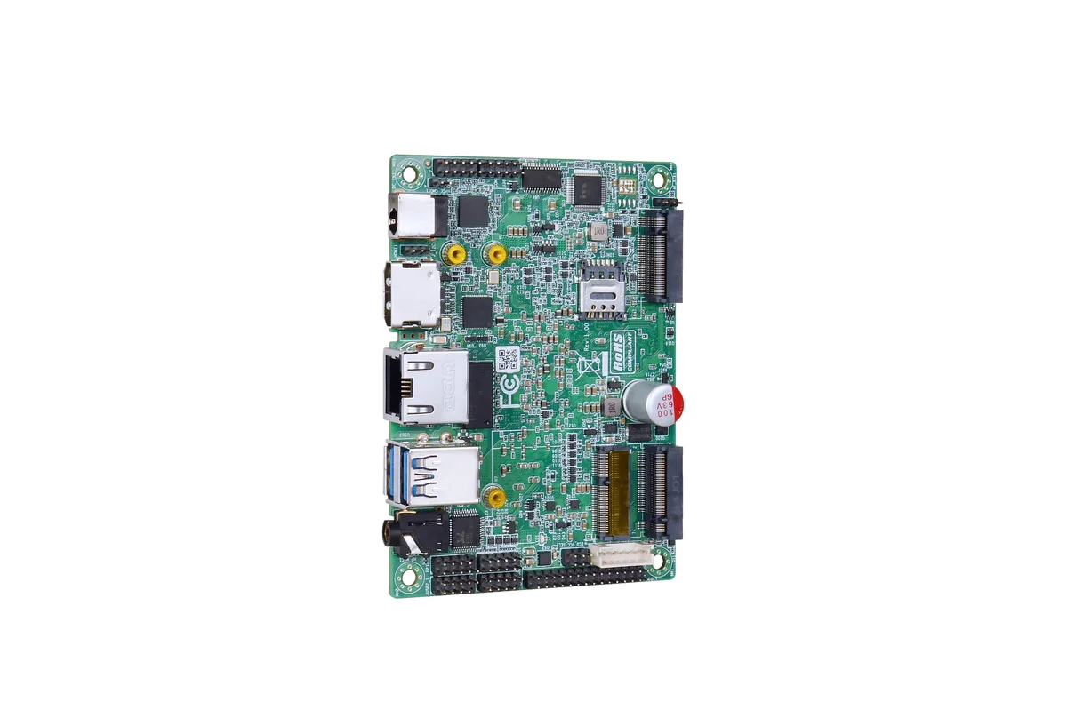 UT1002AW industrial motherboard at an angle